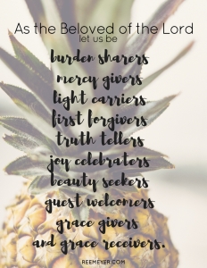 The Beloved of the Lord Pineapple Print (1)
